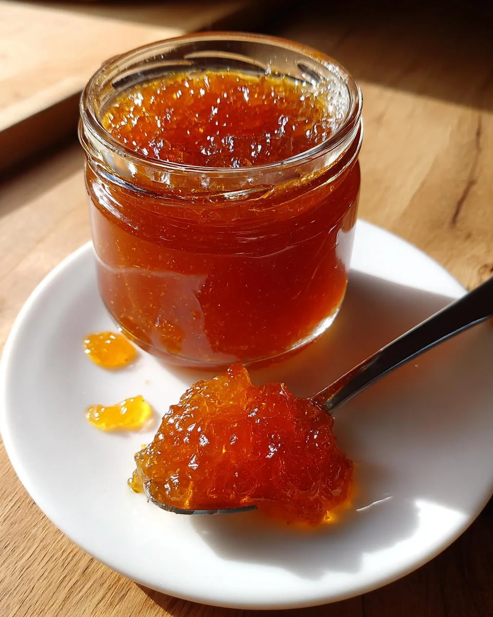 Crockpot Peach Jam - detail 2