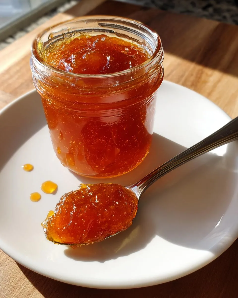 Crockpot Peach Jam - detail 3