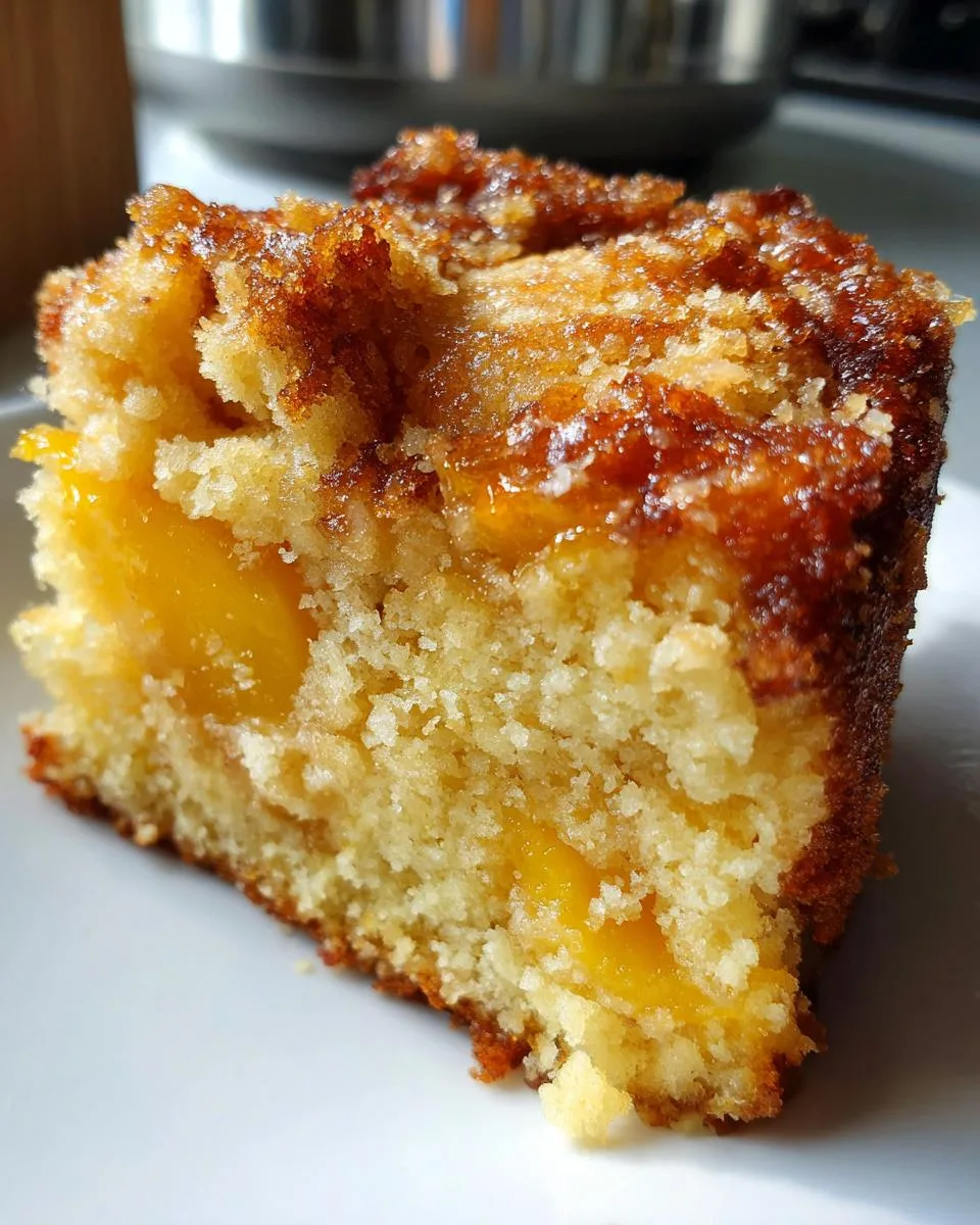 Crockpot Peach Muffin Cake: 3-Ingredient Magic Dessert! 6 Crockpot Peach Muffin Cake - detail 2