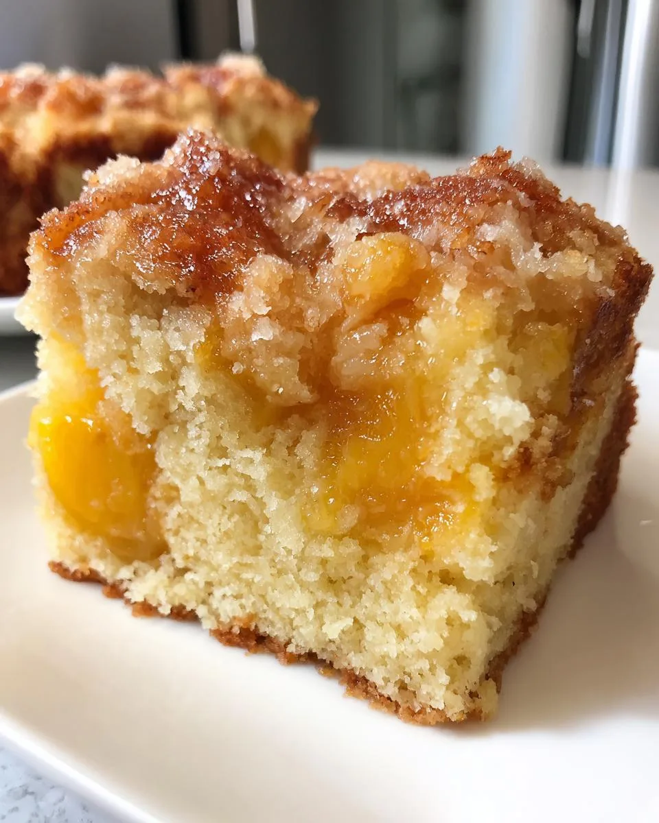 Crockpot Peach Muffin Cake: 3-Ingredient Magic Dessert! 7 Crockpot Peach Muffin Cake - detail 3