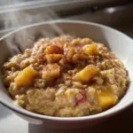 Crockpot Peach Oatmeal