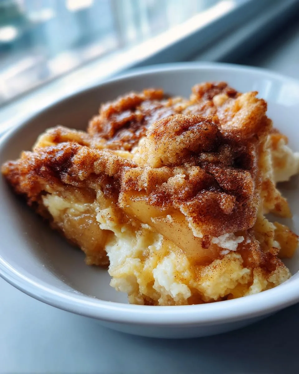 Crockpot Peach and Cream Cheese Dump Cake - detail 4