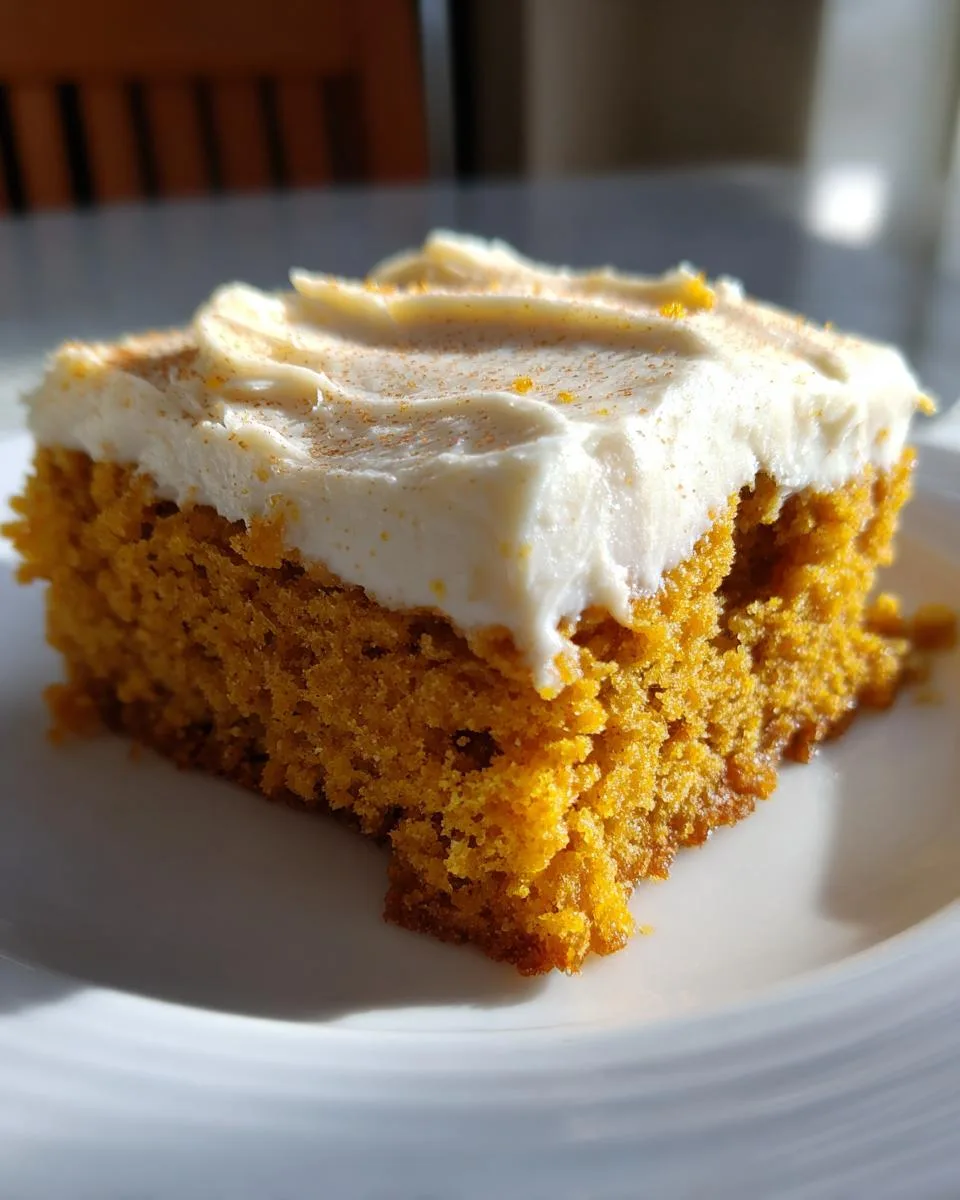 Crockpot Pumpkin Bars with Cream Cheese Frosting - detail 1