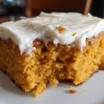 Crockpot Pumpkin Bars with Cream Cheese Frosting