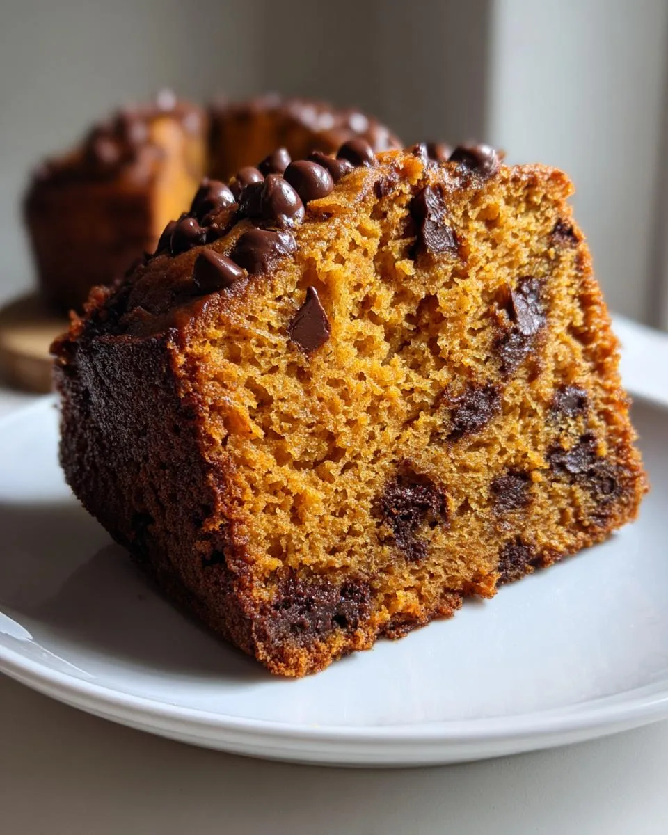 Crockpot Pumpkin Chocolate Chip Cake - detail 2