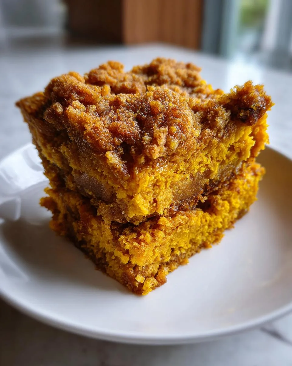 Crockpot Pumpkin Crumble Cake - detail 1