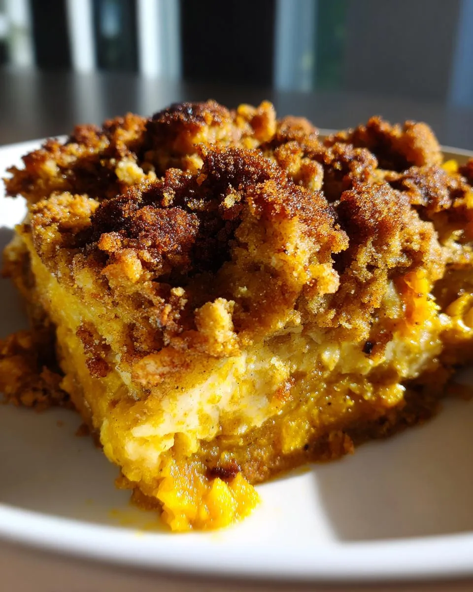 Crockpot Pumpkin Crumble Cake - detail 2