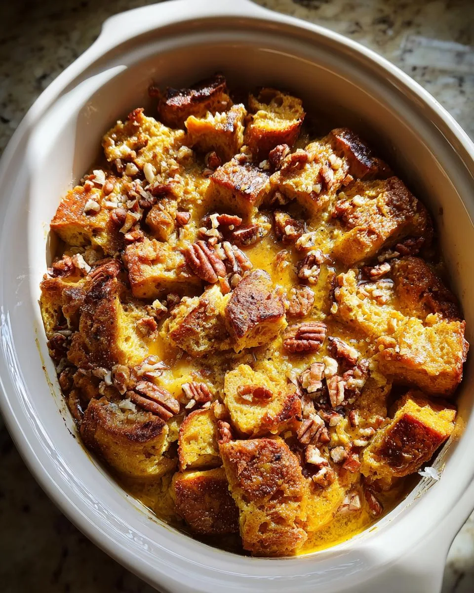 Crockpot Pumpkin French Toast Casserole - detail 1