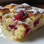 "Divine 4-Ingredient Crockpot Raspberry Bread Pudding Everyone Craves" 8 Crockpot Raspberry Bread Pudding