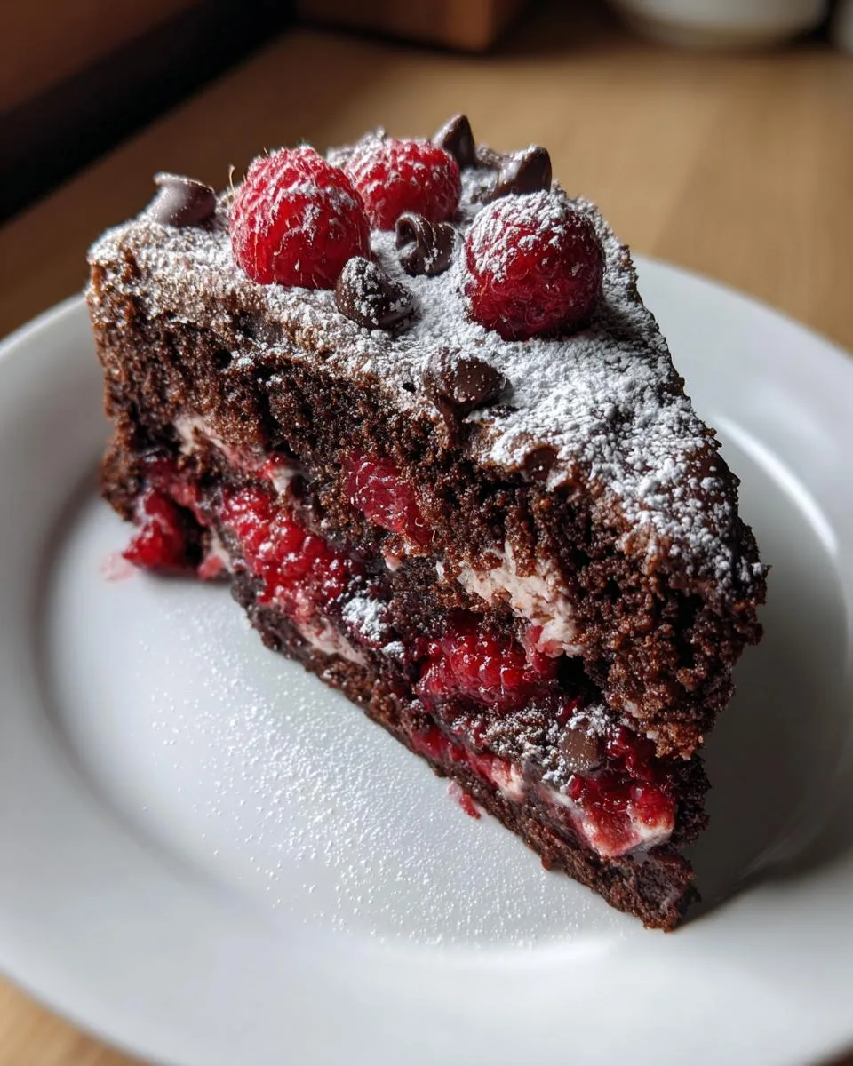 Crockpot Raspberry Chocolate Cake - detail 1