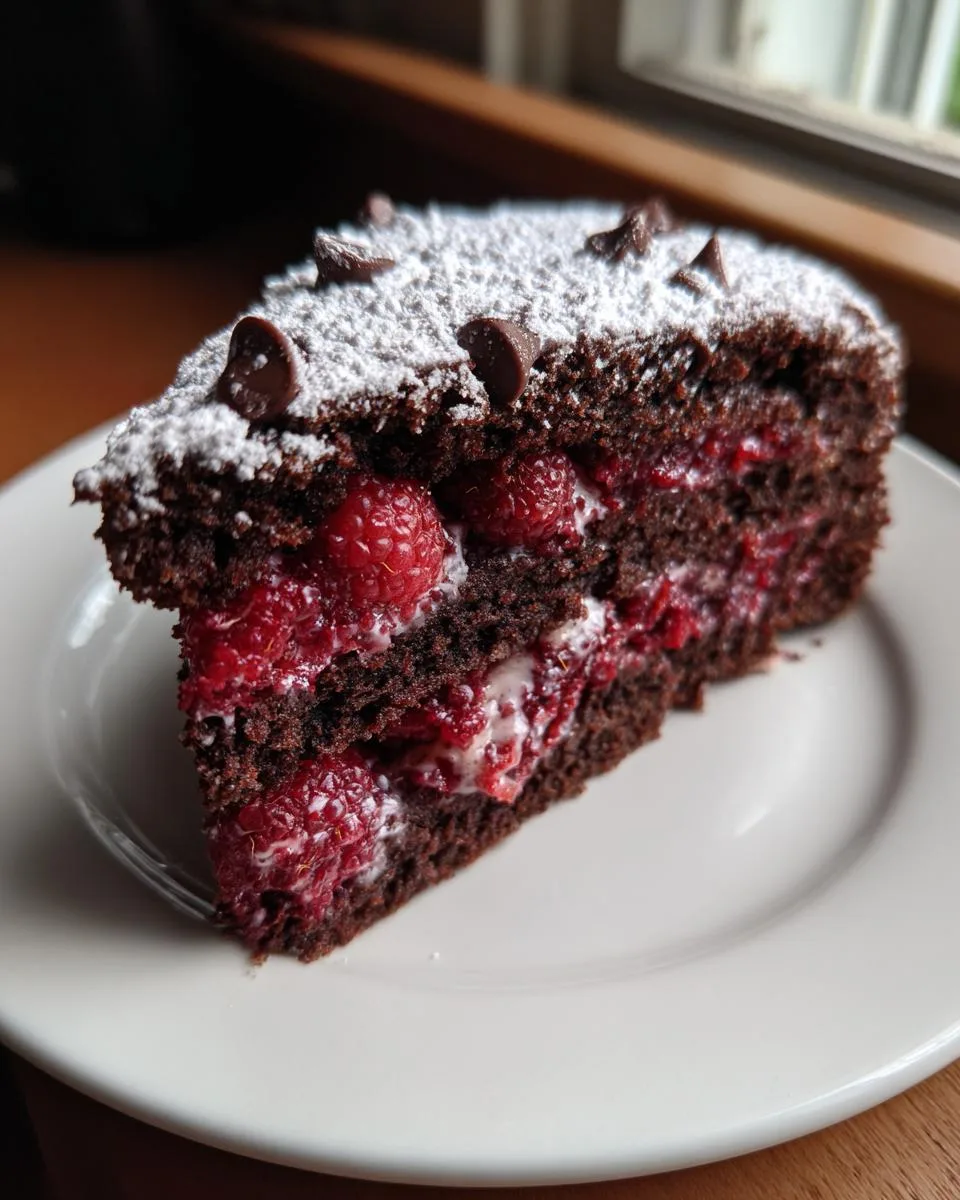 Crockpot Raspberry Chocolate Cake - detail 2