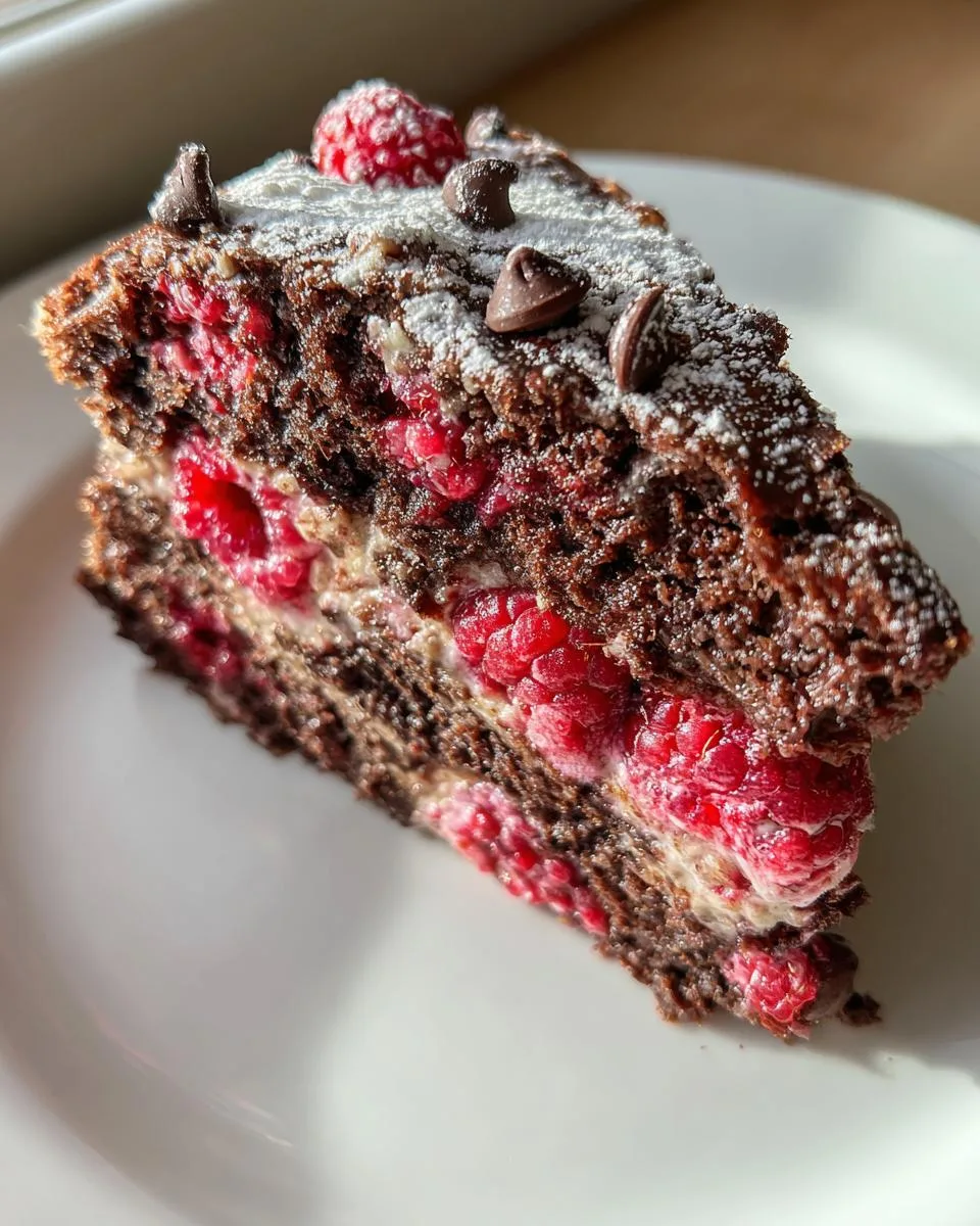 Crockpot Raspberry Chocolate Cake - detail 3