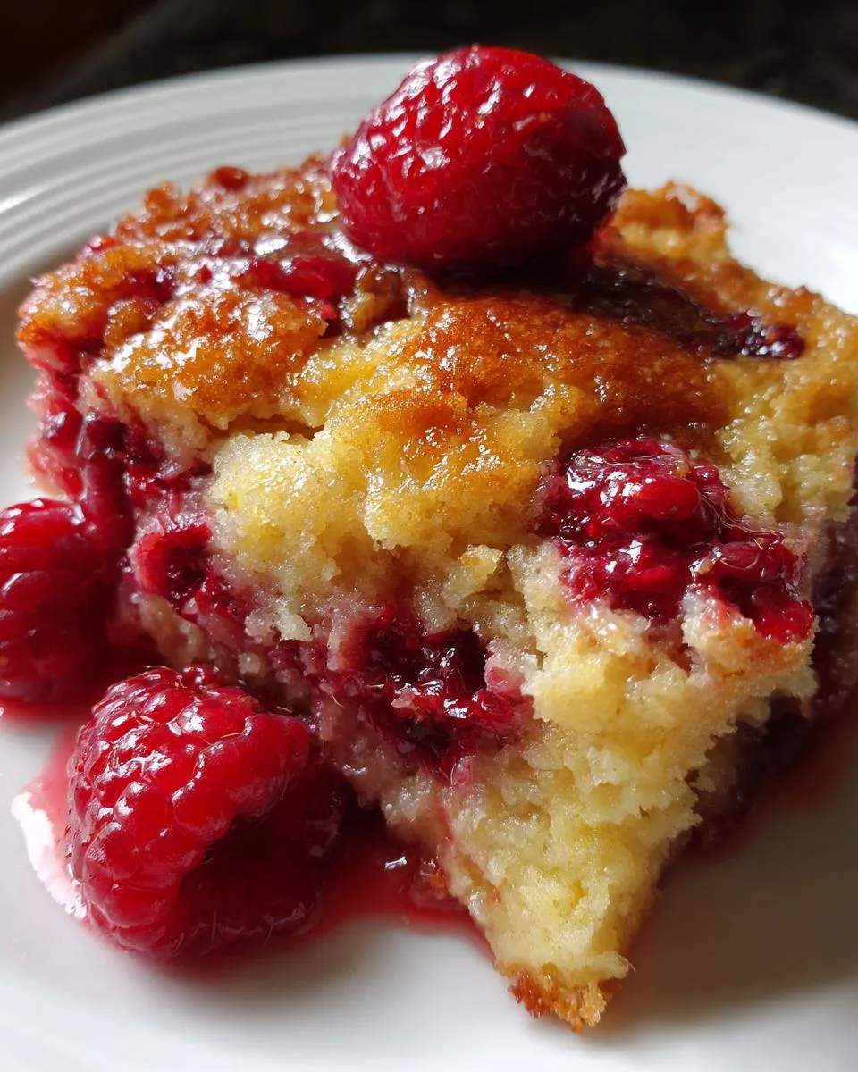 Crockpot Raspberry Dump Cake - detail 1