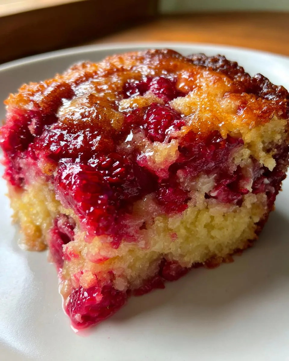 Crockpot Raspberry Dump Cake - detail 2