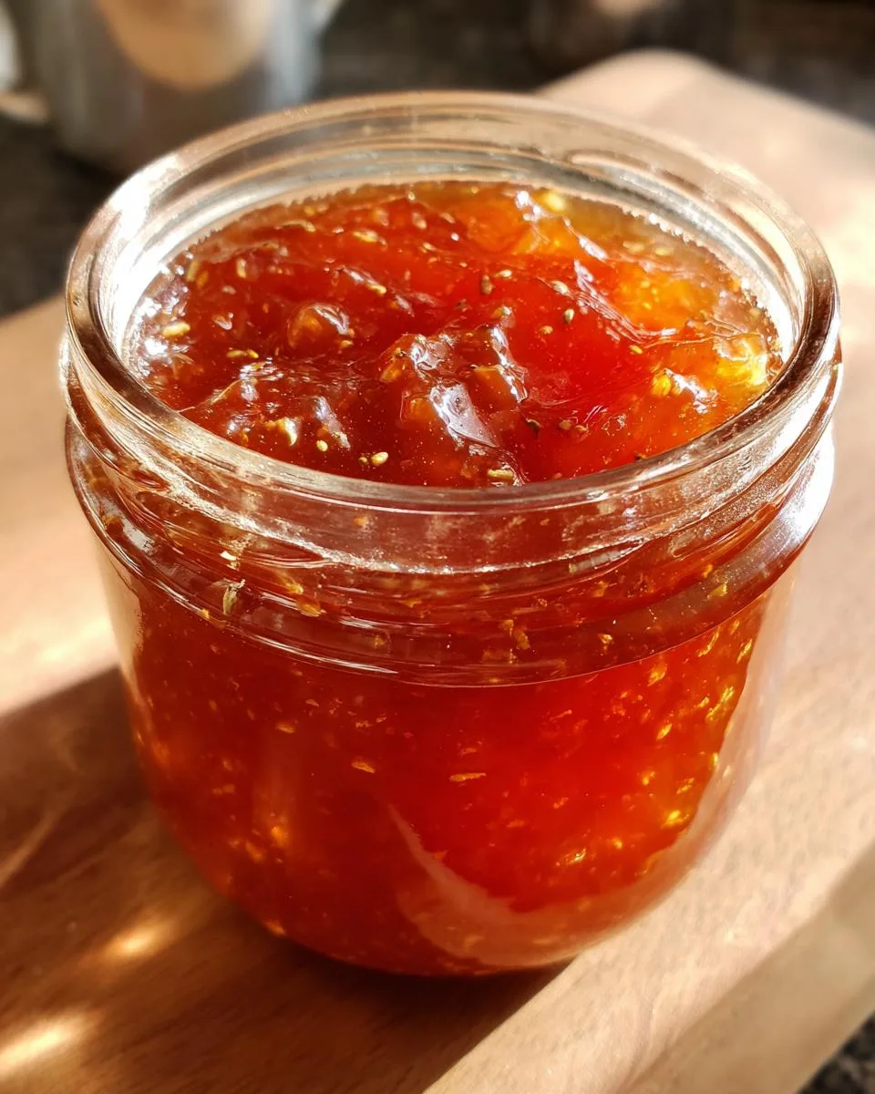 Crockpot Spiced Peach Jam - detail 4