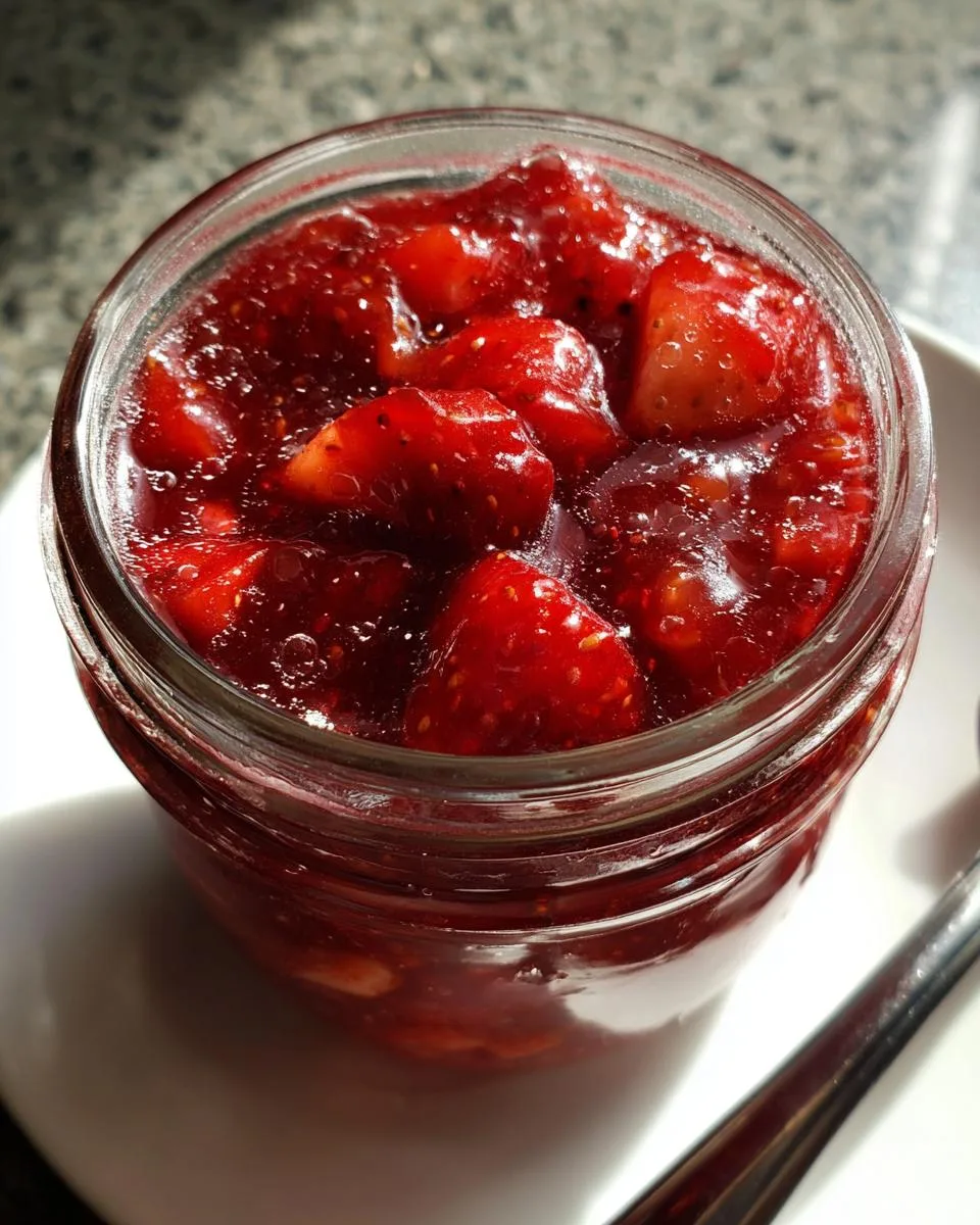 Crockpot Strawberry Sauce for Ice Cream or Pancakes - detail 3