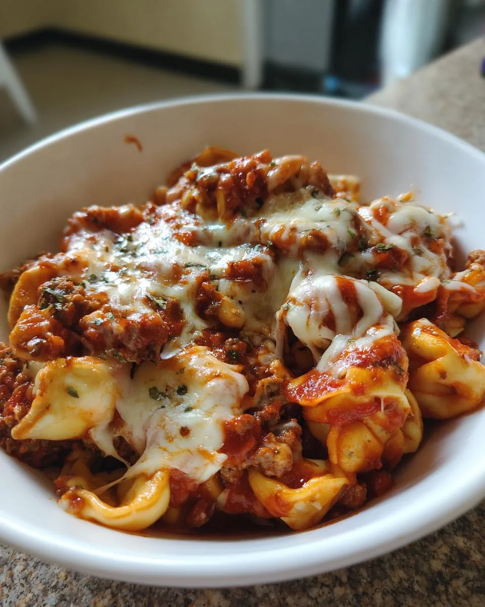 Easy 3-Step Crockpot Cheesy Sausage Tortellini Heaven 8 Crockpot cheesy sausage tortellini - detail 3