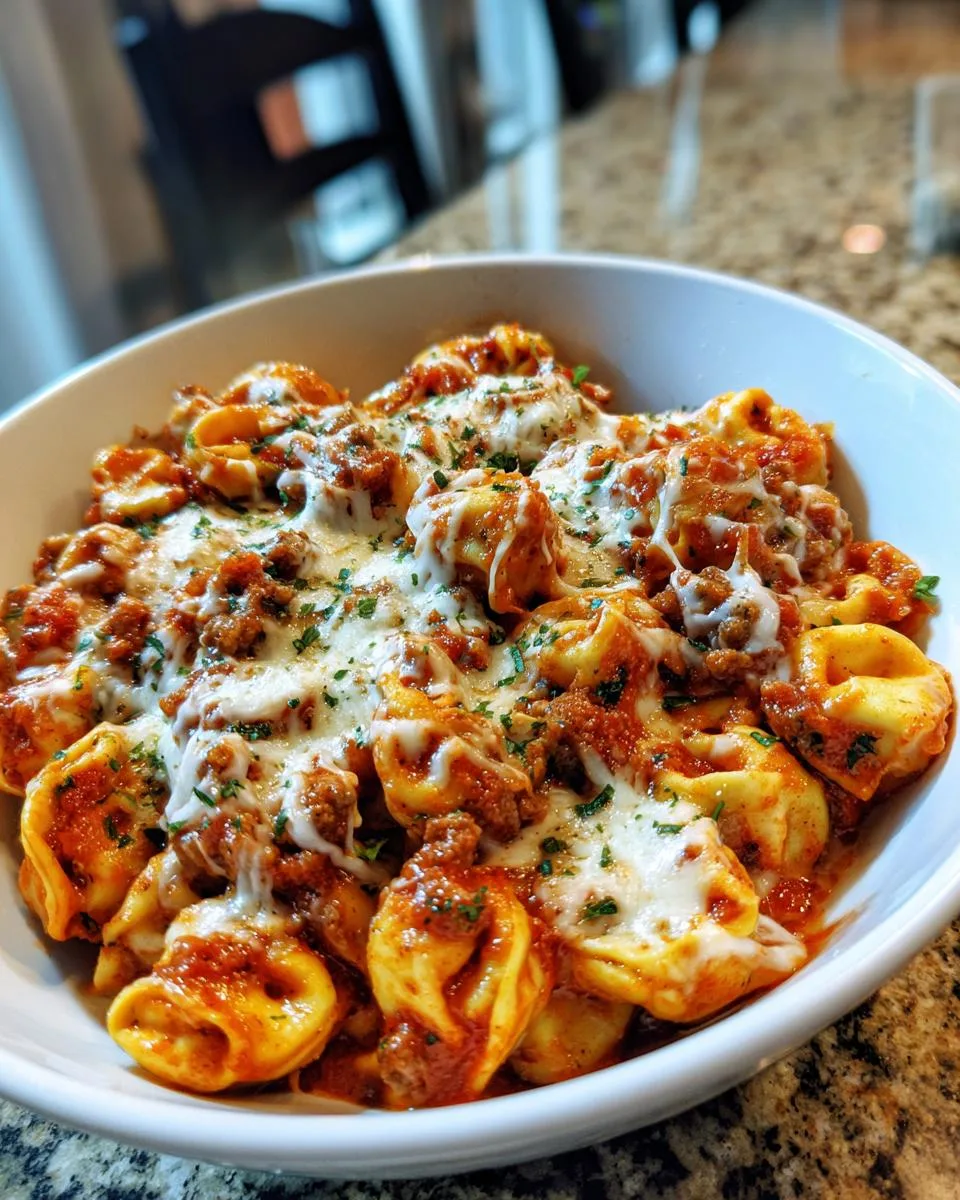 Easy 3-Step Crockpot Cheesy Sausage Tortellini Heaven 9 Crockpot cheesy sausage tortellini - detail 4