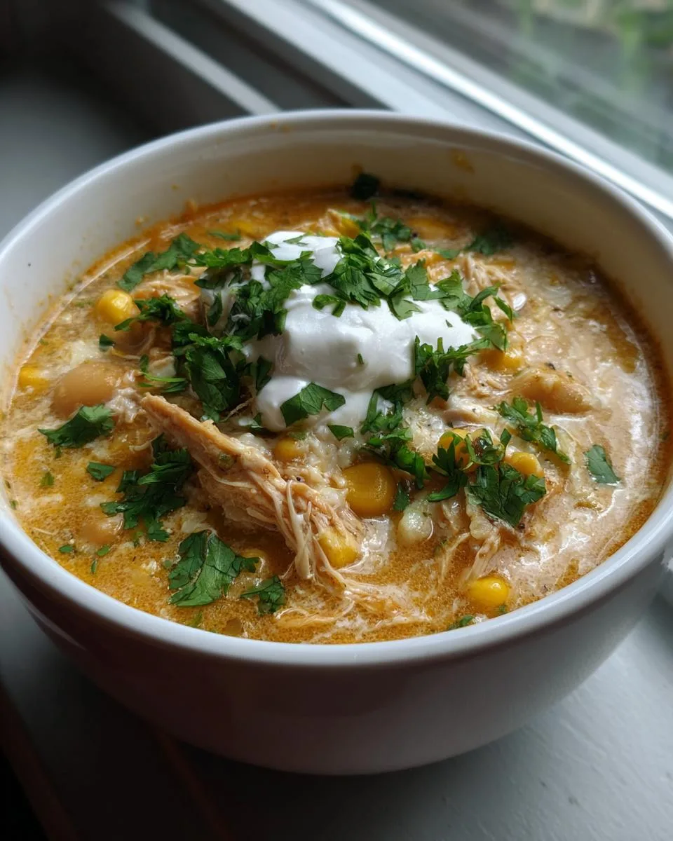 Creamy 4-Ingredient Crockpot White Chicken Chili Magic 7 Easiest Crockpot White Chicken Chili with Cream Cheese - detail 2
