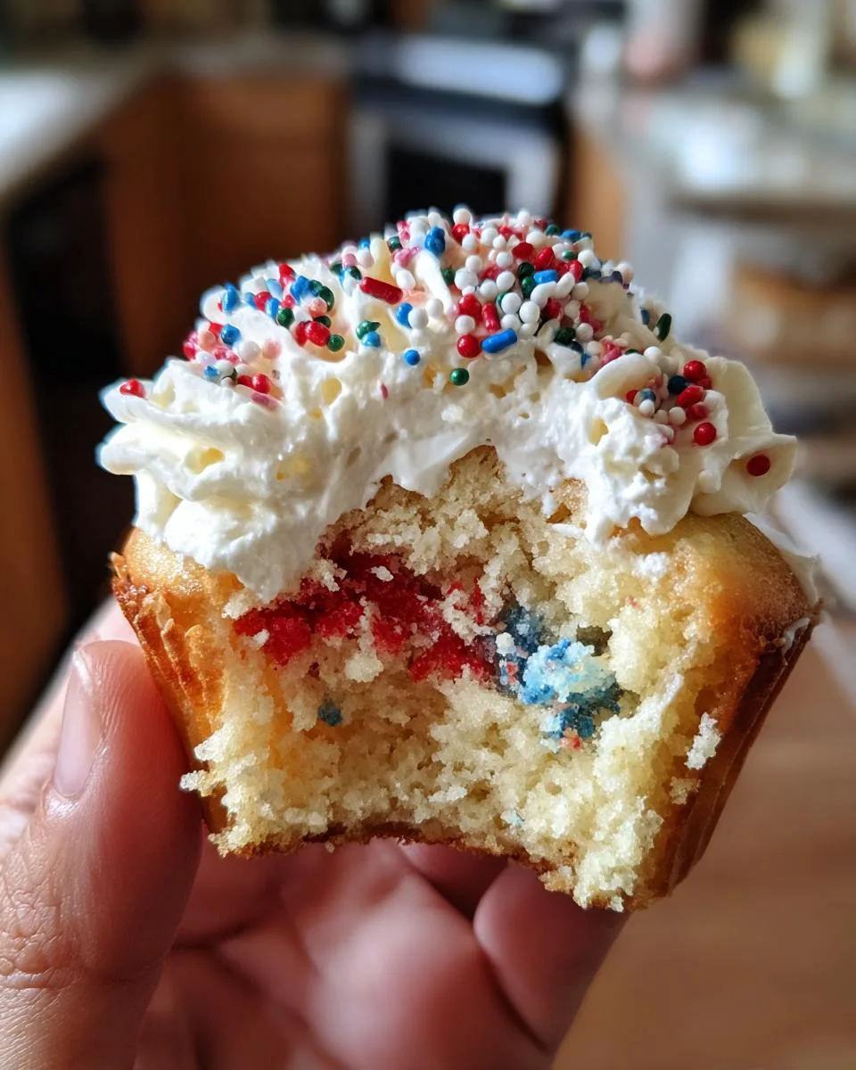 Firecracker Cupcakes for the Fourth of July - detail 1