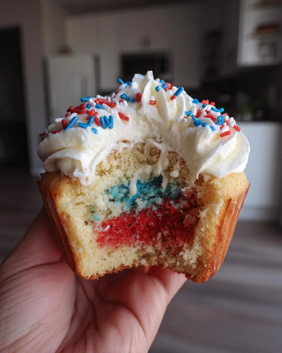 Firecracker Cupcakes for the Fourth of July - detail 2