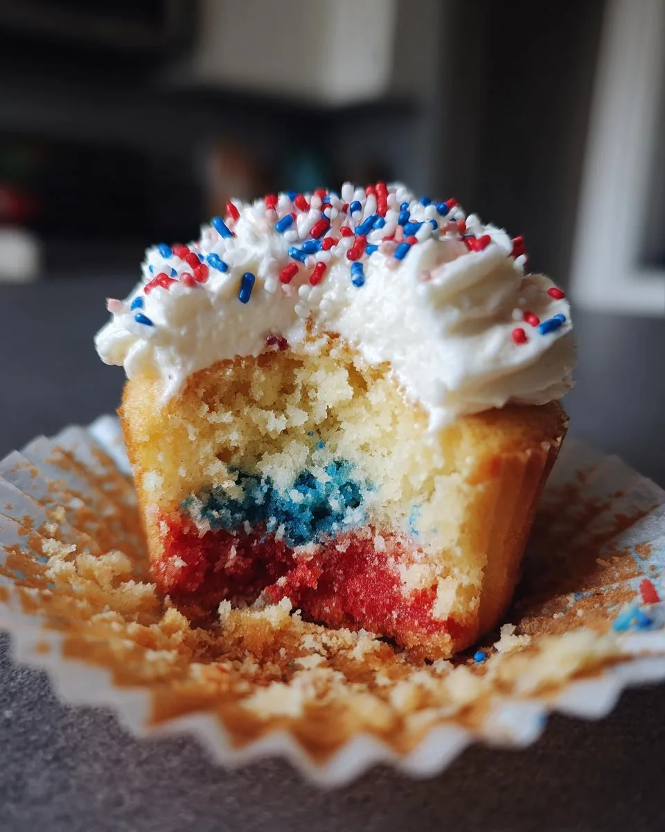 Firecracker Cupcakes for the Fourth of July - detail 3