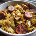 Keto Crockpot Cabbage and Sausage