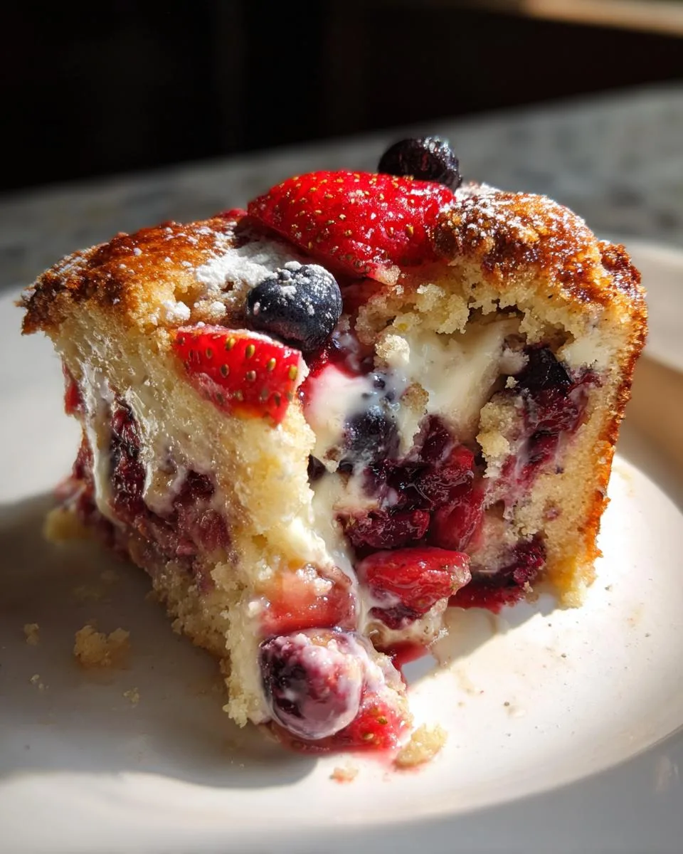 Keto Crockpot Dump Cake (Berries & Cream) - detail 1