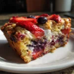 Keto Crockpot Dump Cake (Berries & Cream)