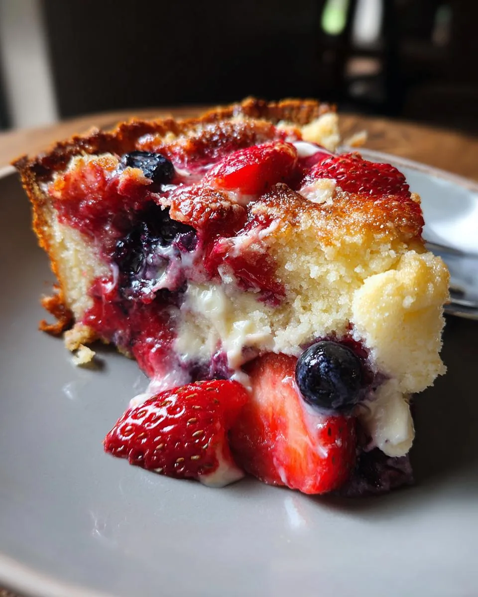 Keto Crockpot Dump Cake (Berries & Cream) - detail 4