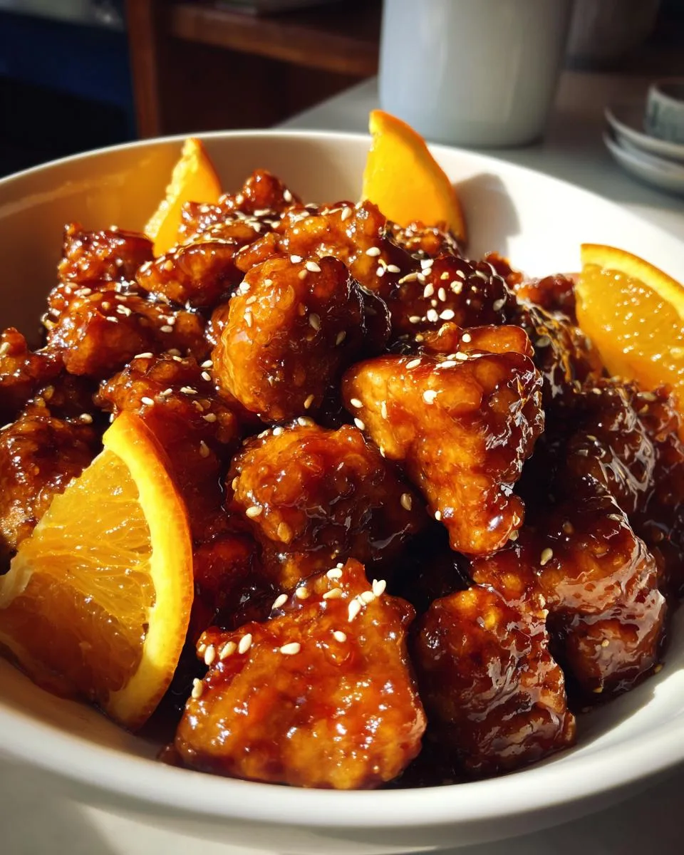 Keto Crockpot Orange Chicken - detail 1