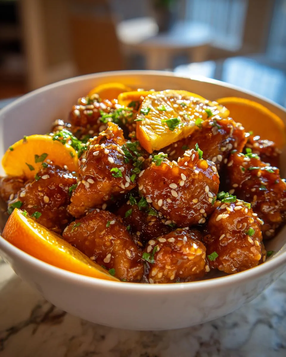 Keto Crockpot Orange Chicken - detail 2