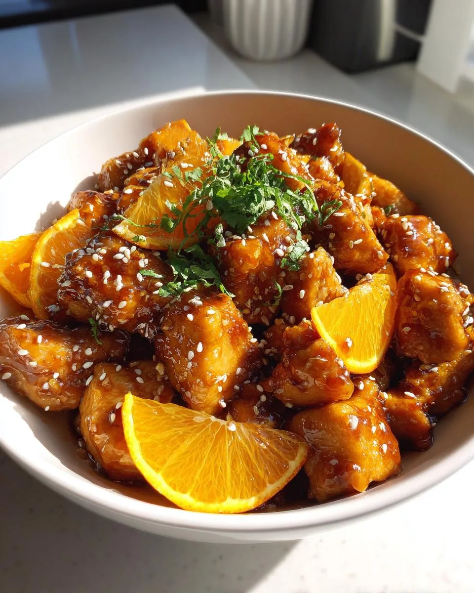 Keto Crockpot Orange Chicken - detail 3