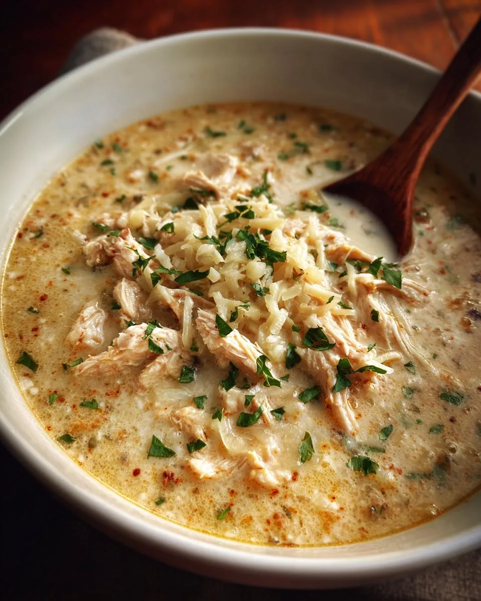 Keto Crockpot White Chicken Chili - detail 1