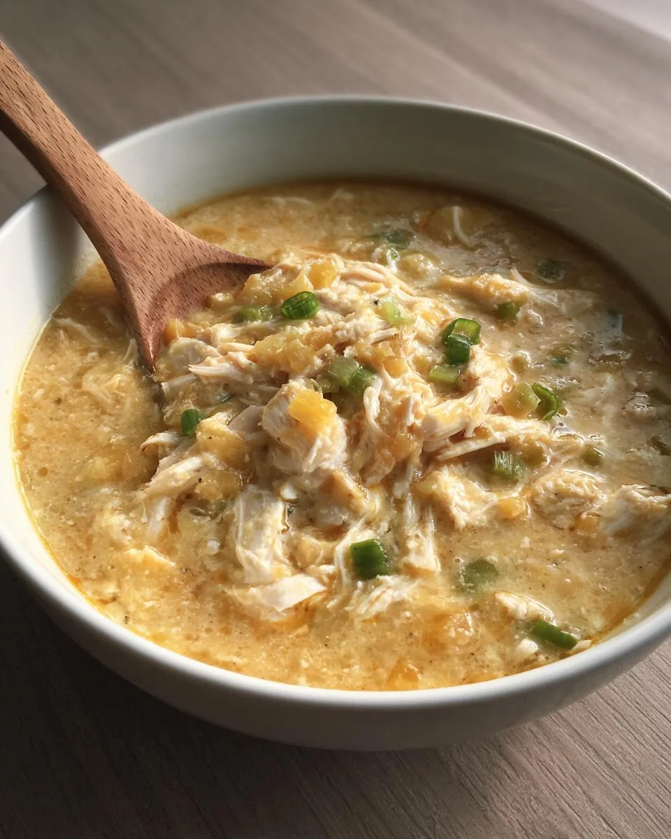 Keto Crockpot White Chicken Chili - detail 2