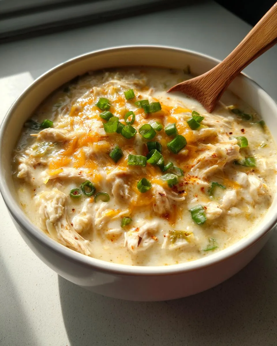 Keto Crockpot White Chicken Chili - detail 3