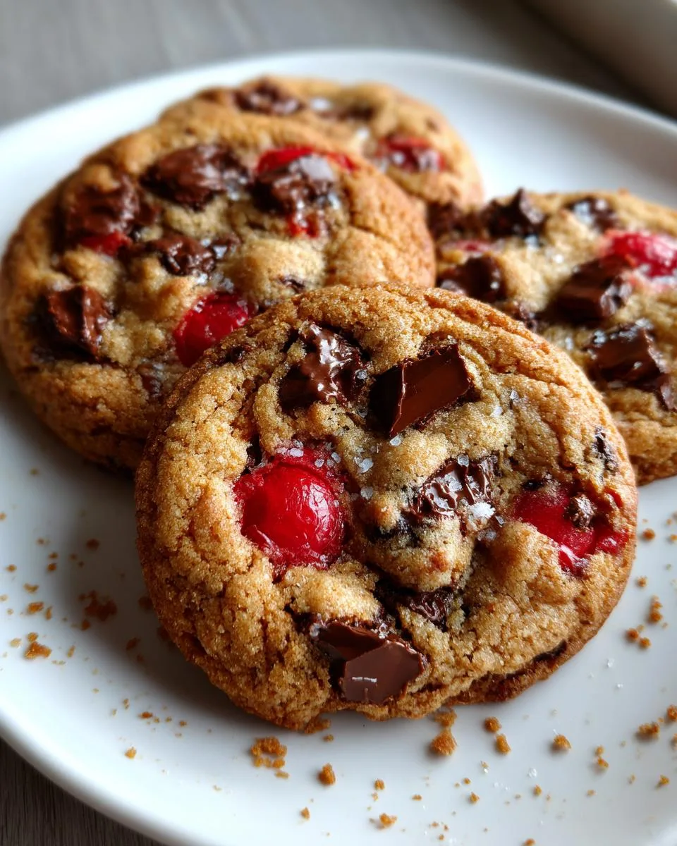 Maraschino Cherry Chocolate Chip Cookies - detail 1
