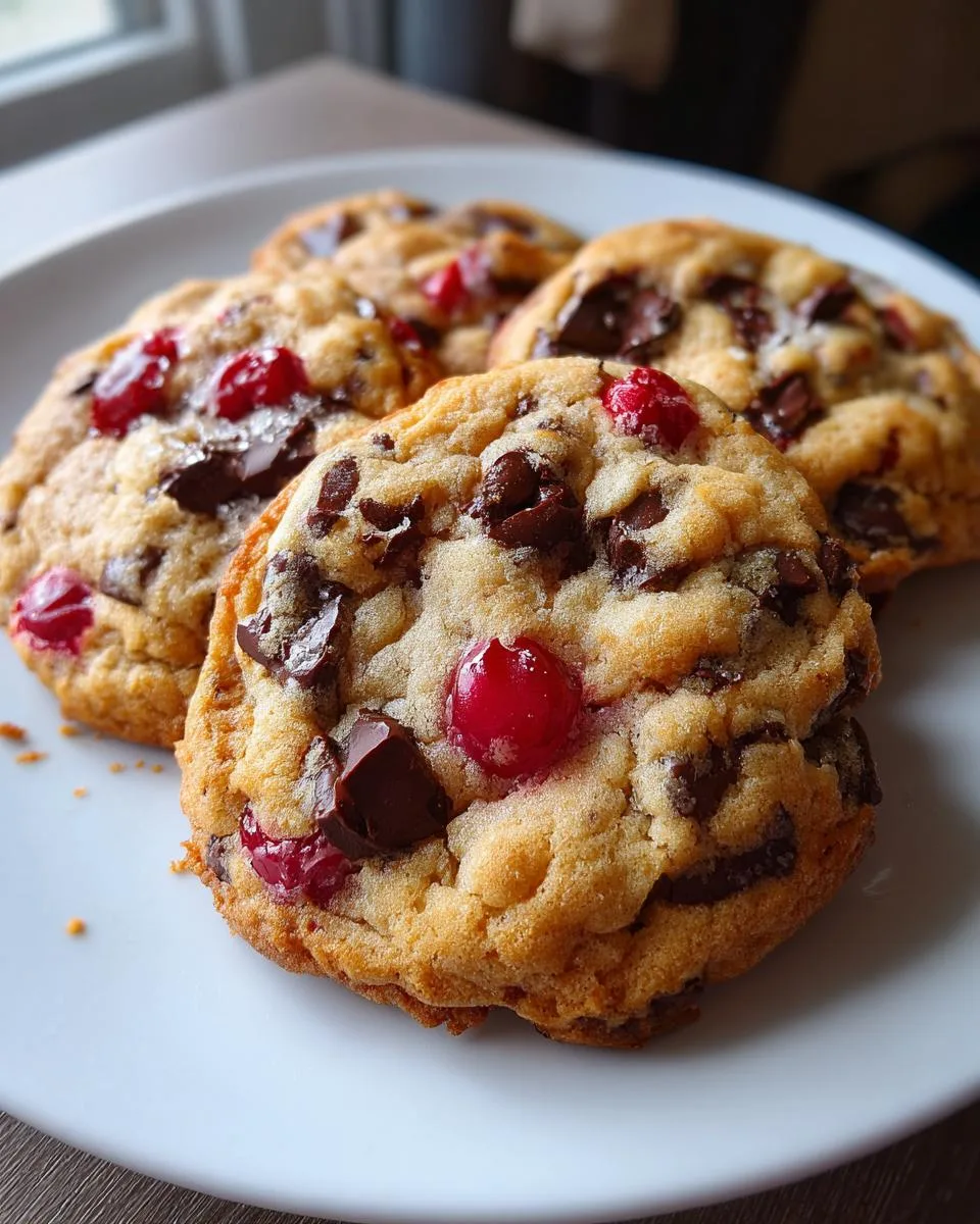 Maraschino Cherry Chocolate Chip Cookies - detail 2