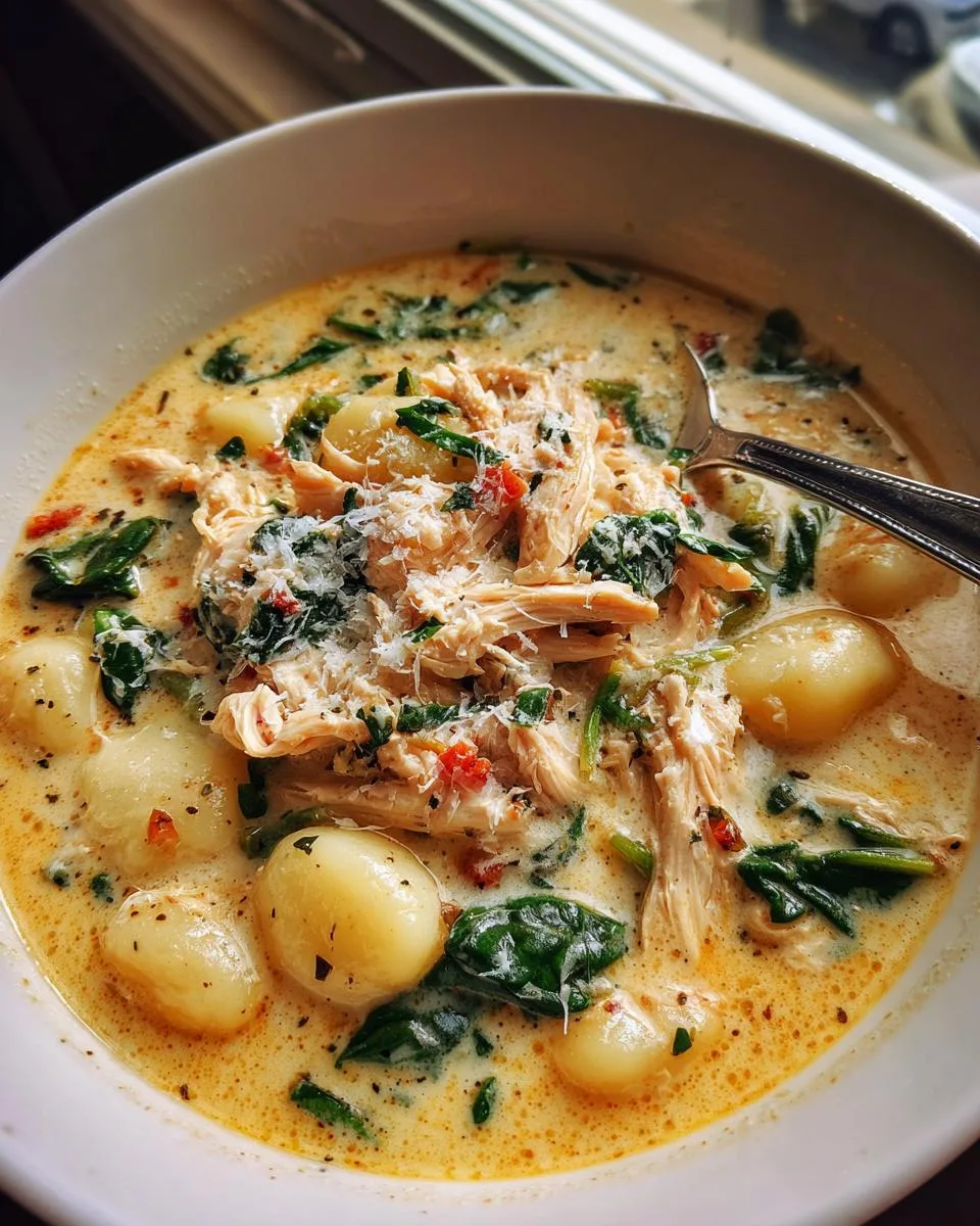 Olive Garden Chicken Gnocchi Soup - detail 1