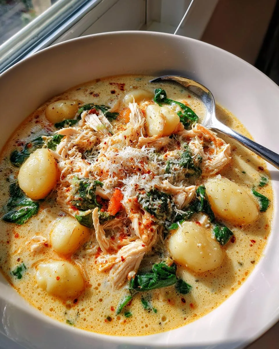 Olive Garden Chicken Gnocchi Soup - detail 2