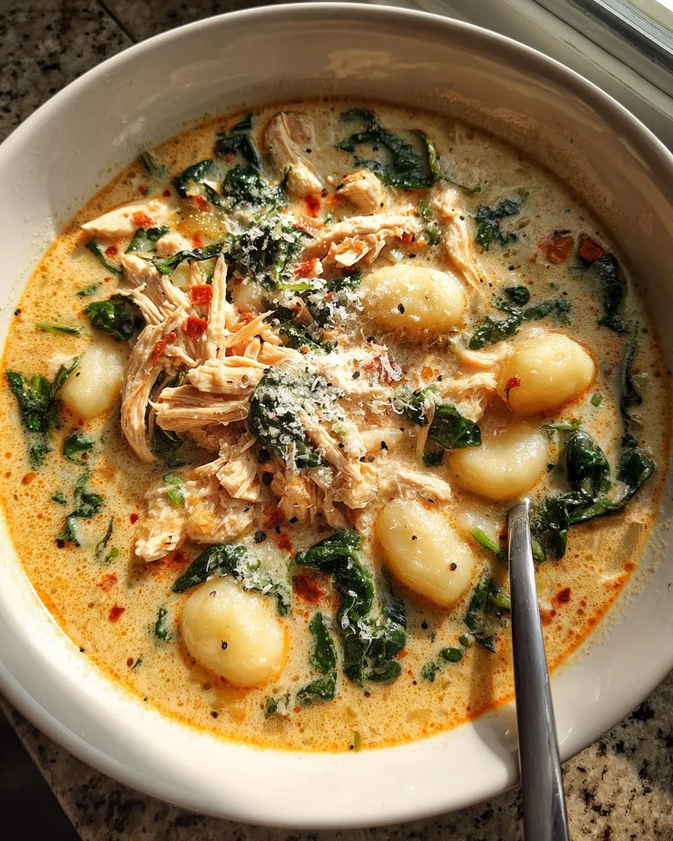 Olive Garden Chicken Gnocchi Soup - detail 3