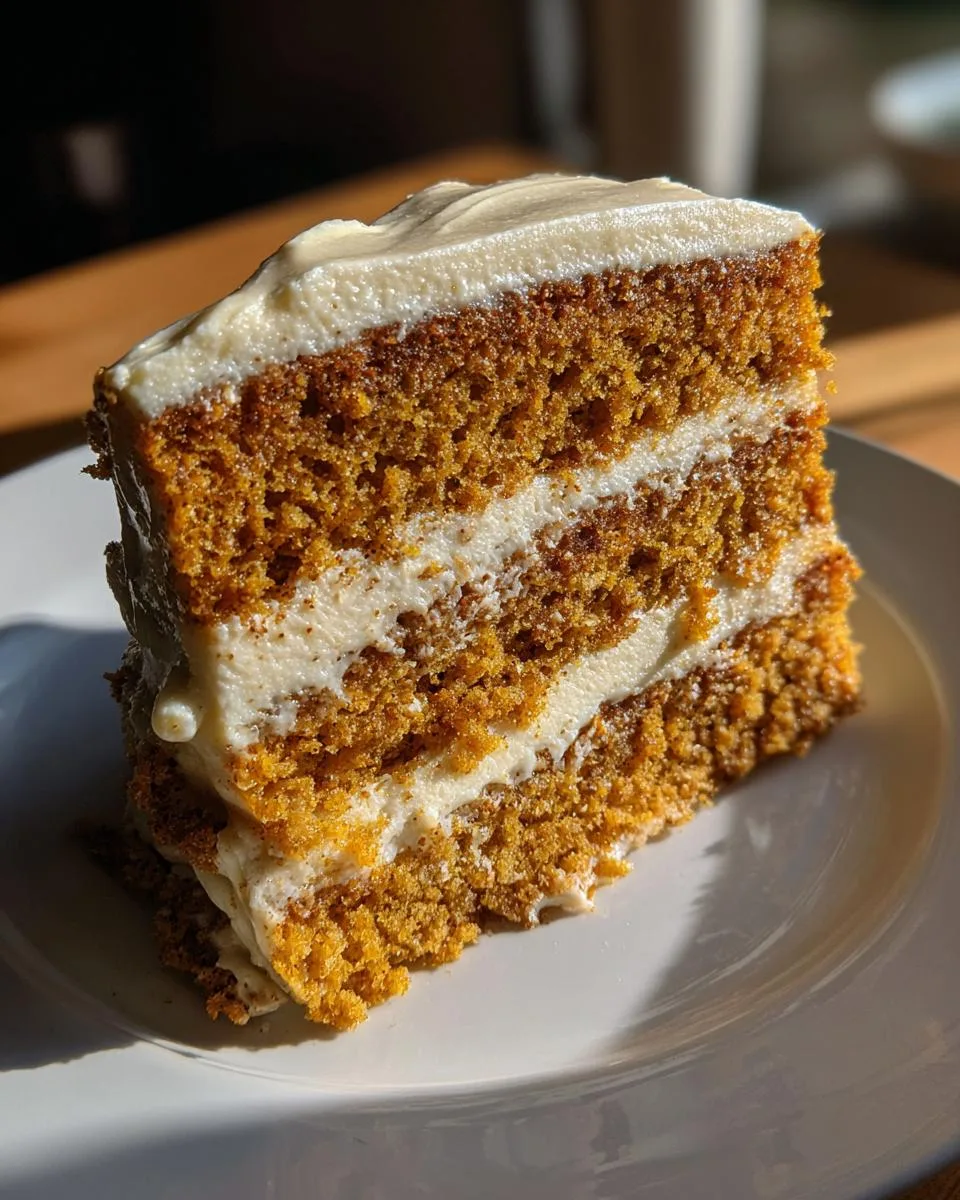 Irresistible Pumpkin Spice Cake with Brown Sugar Cream Cheese Frosting 7 Pumpkin Spice Cake with Brown Sugar Cream Cheese Frosting - detail 3