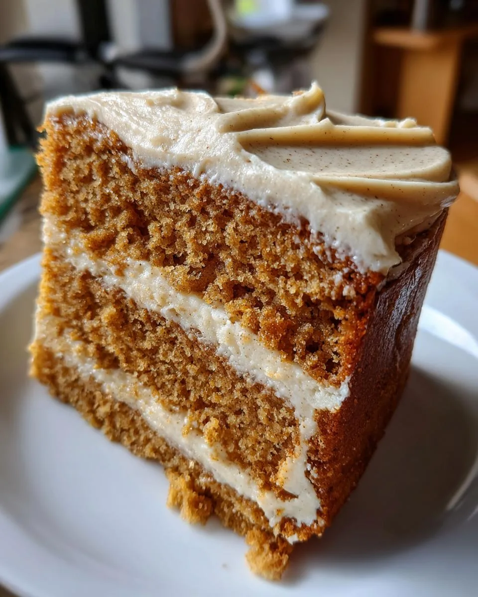 Irresistible Pumpkin Spice Cake with Brown Sugar Cream Cheese Frosting 8 Pumpkin Spice Cake with Brown Sugar Cream Cheese Frosting - detail 4