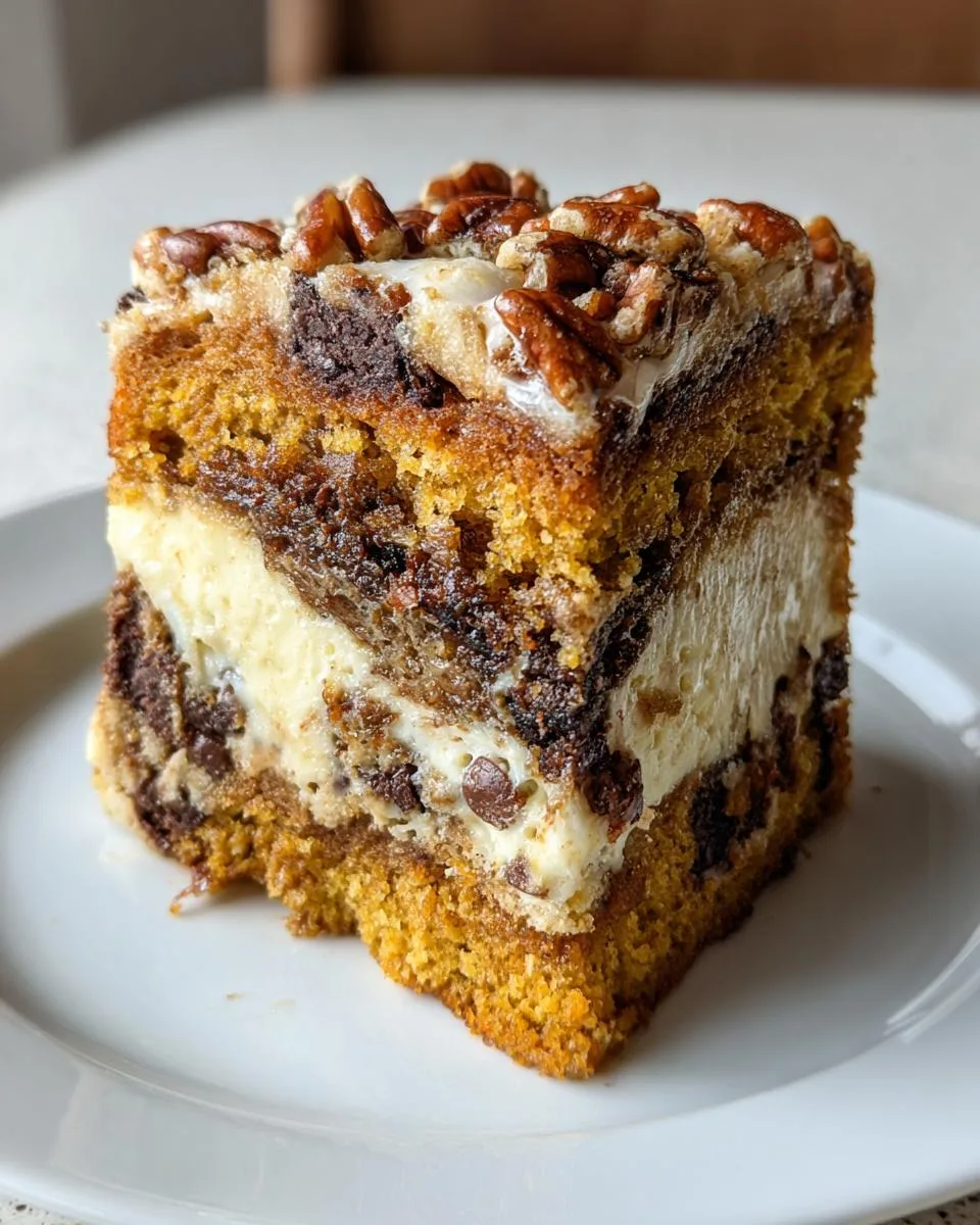 Pumpkin Spice Earthquake Cake - detail 1