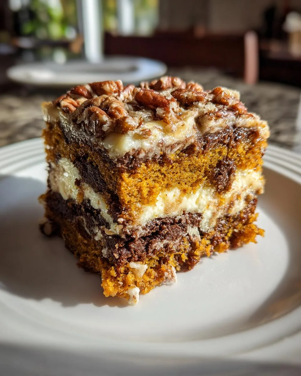 Pumpkin Spice Earthquake Cake - detail 2