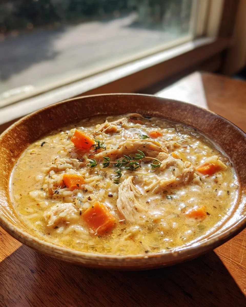 SLOW COOKER CHICKEN AND WILD RICE SOUP - detail 2