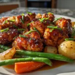 SLOW COOKER HONEY GARLIC CHICKEN AND VEGGIES