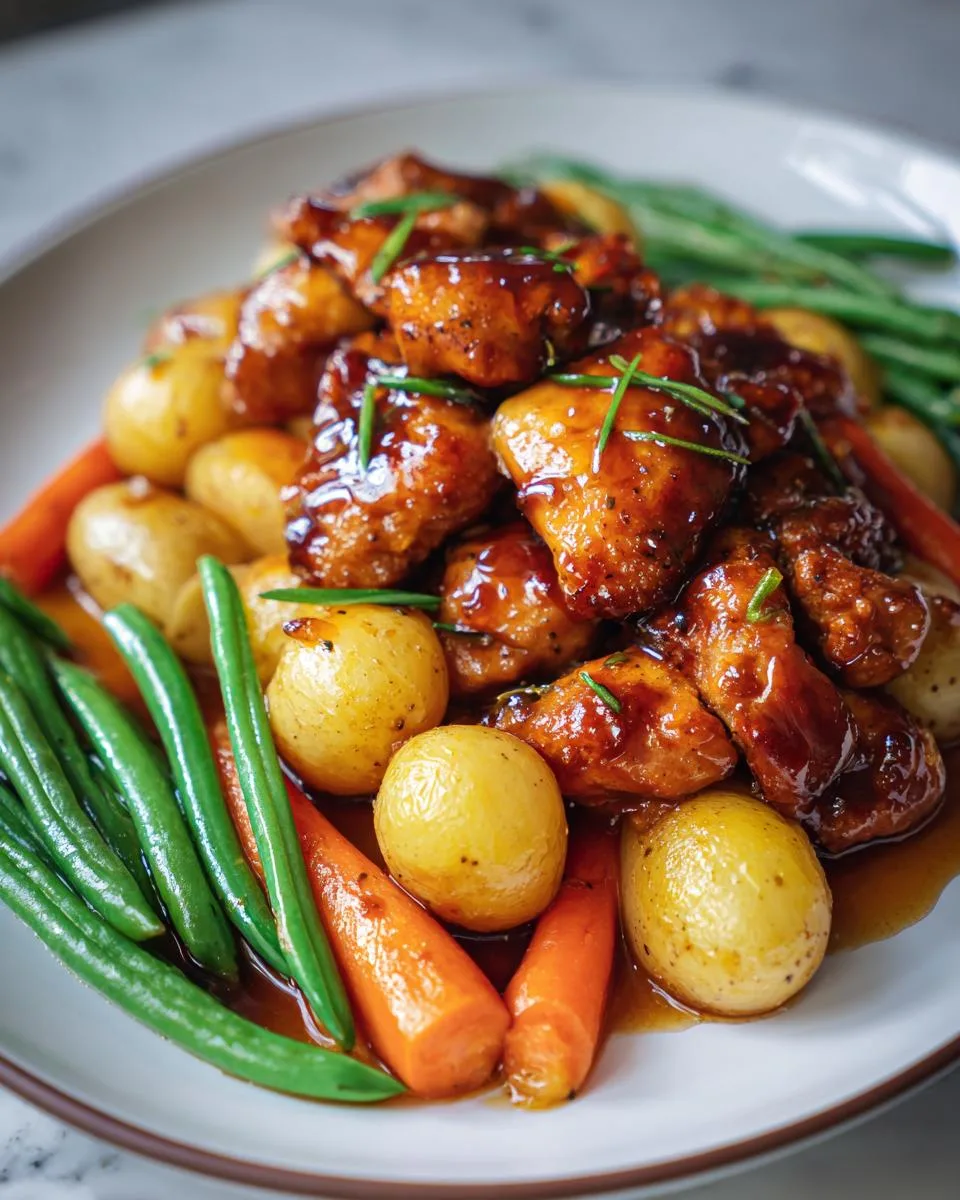 SLOW COOKER HONEY GARLIC CHICKEN AND VEGGIES - detail 2