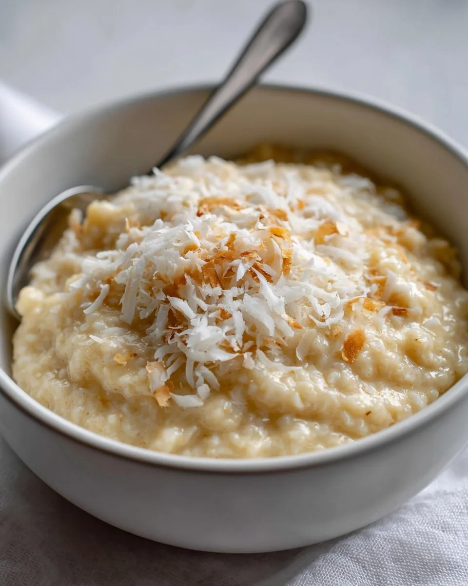 Slow Cooker Banana Coconut Pudding - detail 1