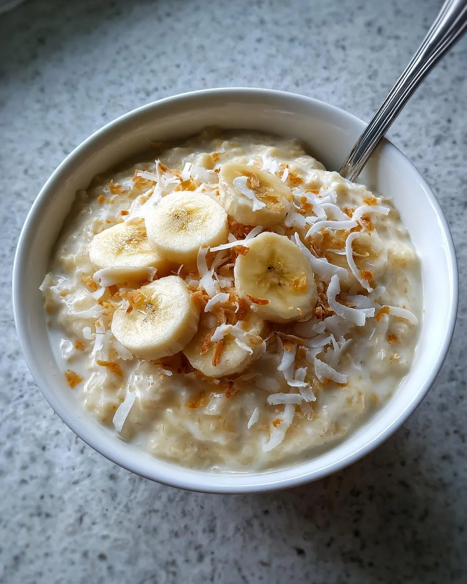 Slow Cooker Banana Coconut Pudding - detail 4